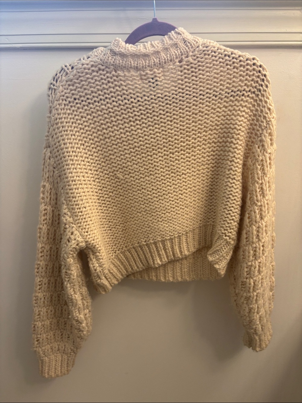 Universal Thread Cream Cable-Knit Sweater - Picture 3 of 3